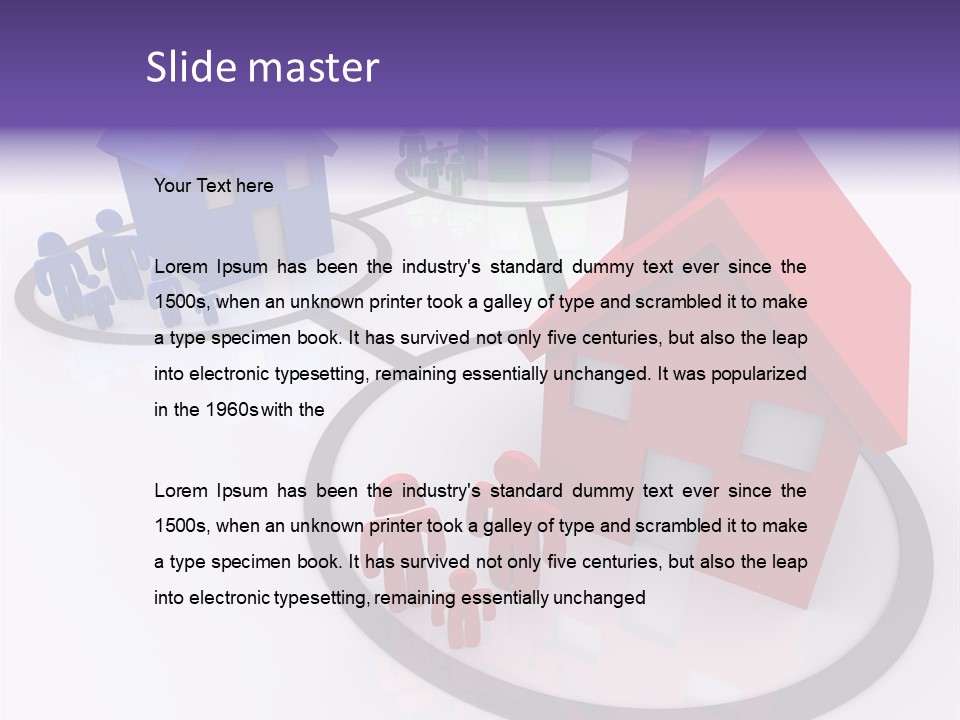 Dense Crowded Construction PowerPoint Template
