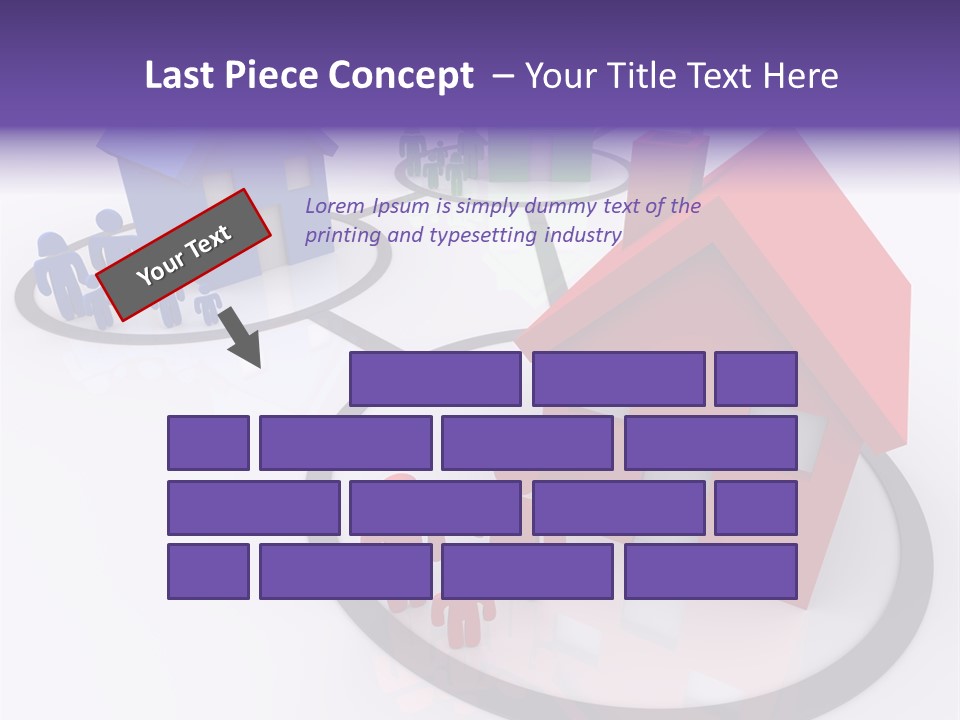 Dense Crowded Construction PowerPoint Template