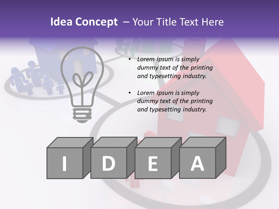 Dense Crowded Construction PowerPoint Template