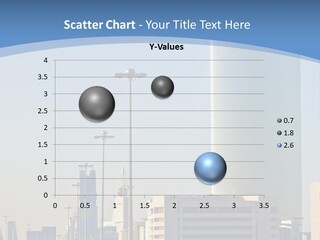 A Powerpoint Presentation With A Cityscape In The Background PowerPoint Template