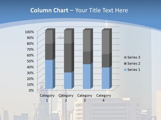 A Powerpoint Presentation With A Cityscape In The Background PowerPoint Template