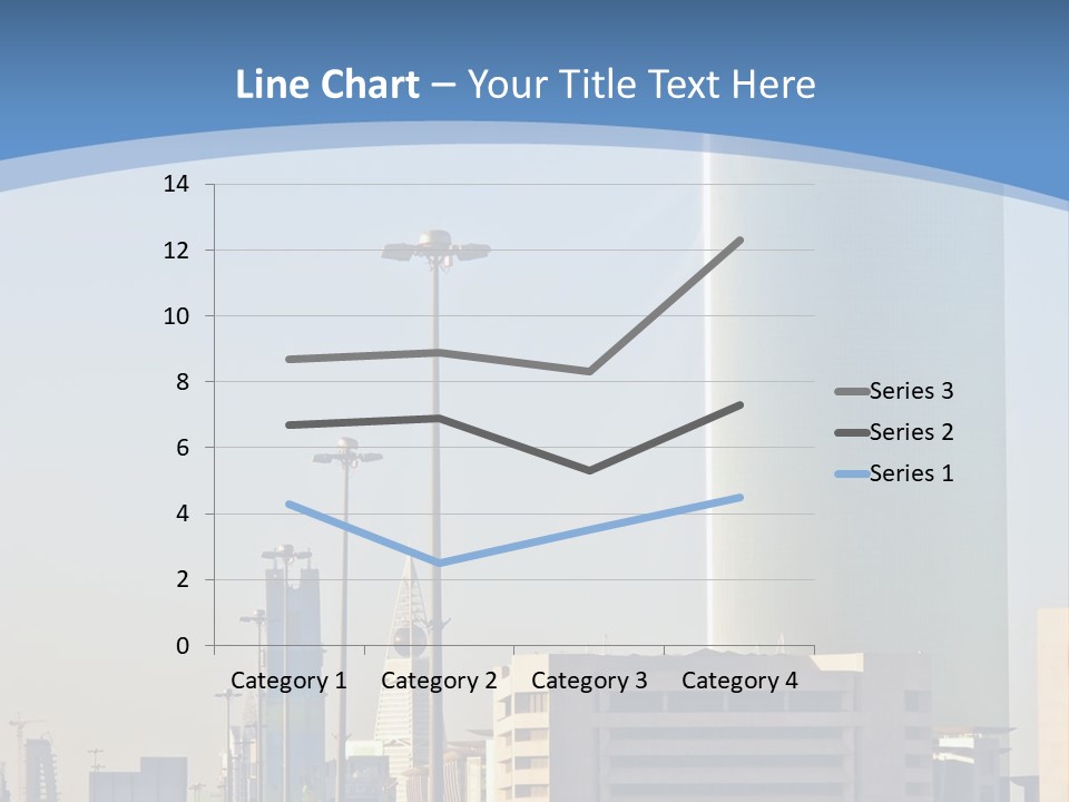 A Powerpoint Presentation With A Cityscape In The Background PowerPoint Template