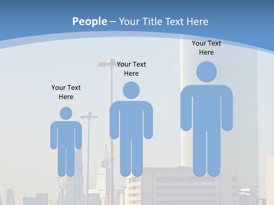 A Powerpoint Presentation With A Cityscape In The Background PowerPoint Template