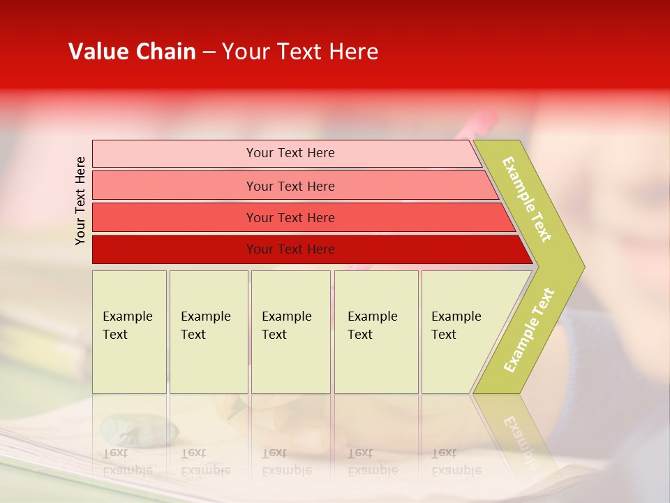 A Child Writing On A Piece Of Paper With A Pink Pen PowerPoint Template
