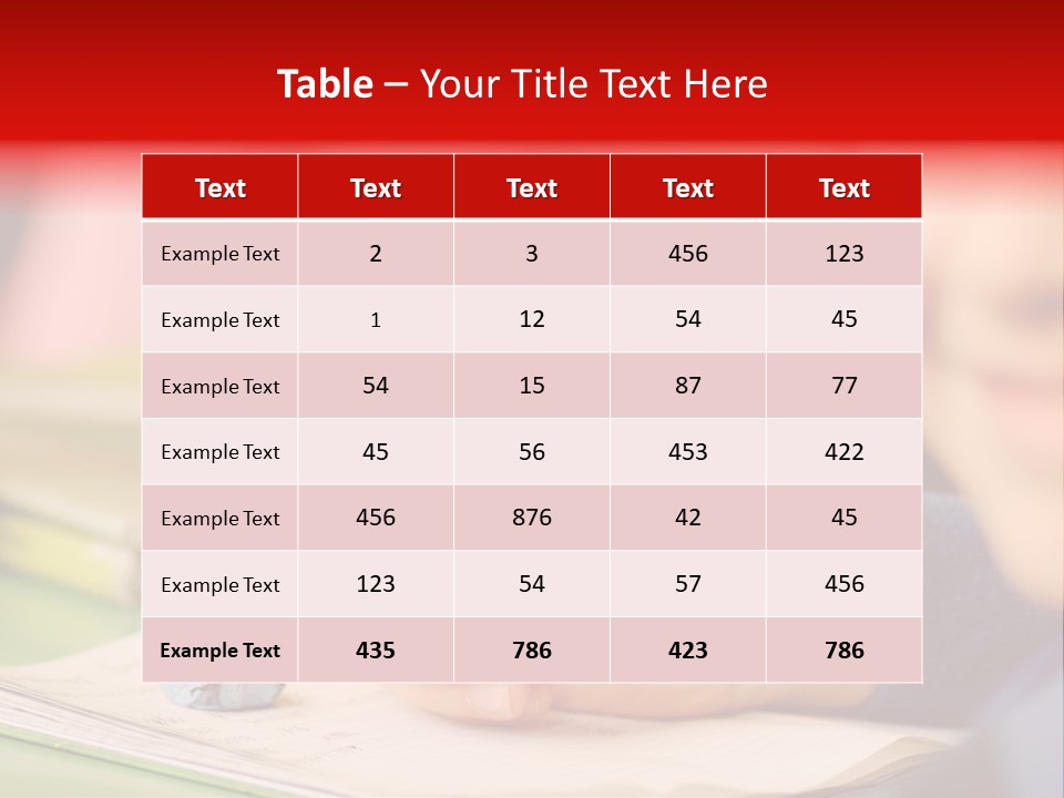 A Child Writing On A Piece Of Paper With A Pink Pen PowerPoint Template