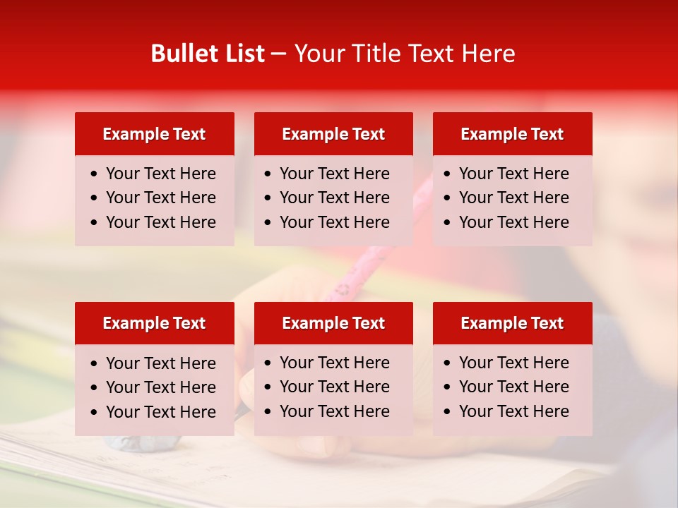 A Child Writing On A Piece Of Paper With A Pink Pen PowerPoint Template