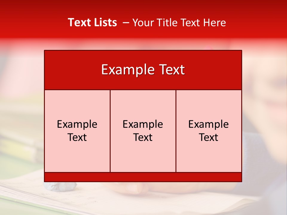 A Child Writing On A Piece Of Paper With A Pink Pen PowerPoint Template