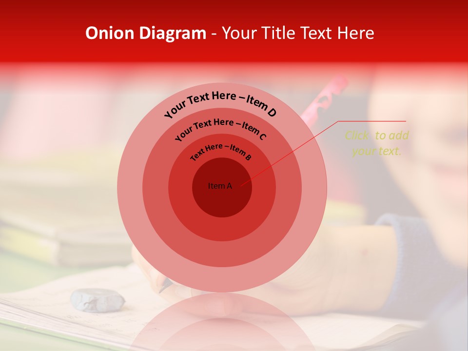 A Child Writing On A Piece Of Paper With A Pink Pen PowerPoint Template