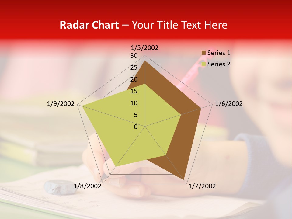 A Child Writing On A Piece Of Paper With A Pink Pen PowerPoint Template
