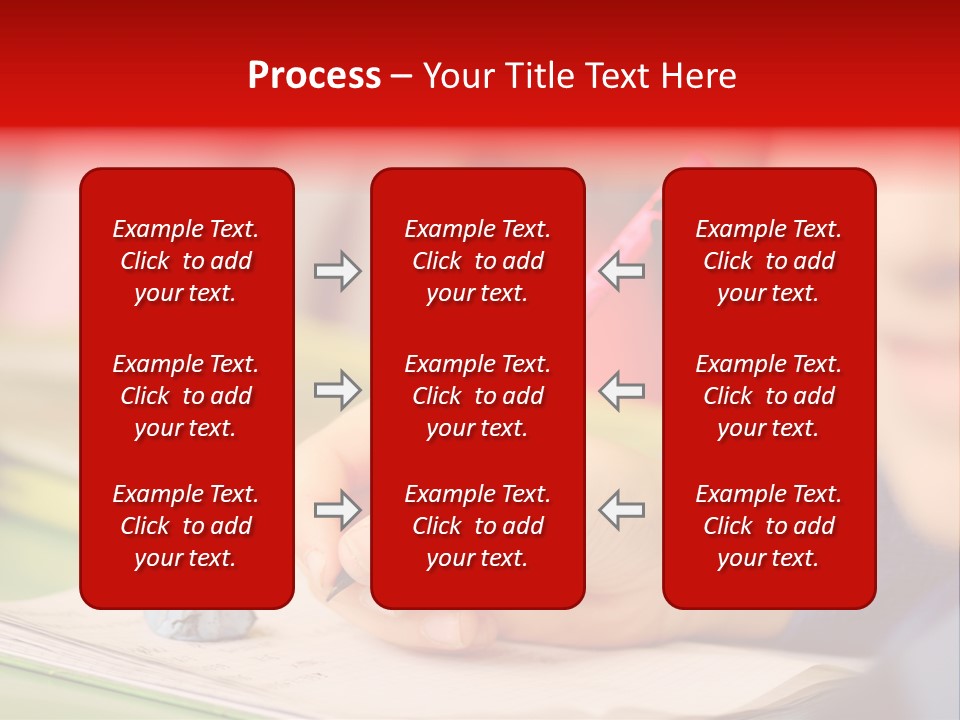 A Child Writing On A Piece Of Paper With A Pink Pen PowerPoint Template