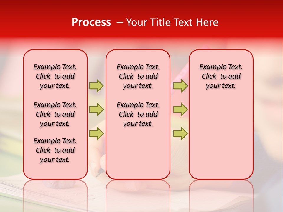 A Child Writing On A Piece Of Paper With A Pink Pen PowerPoint Template