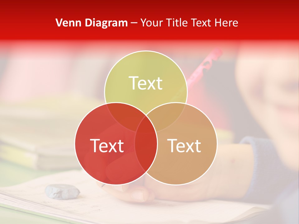 A Child Writing On A Piece Of Paper With A Pink Pen PowerPoint Template