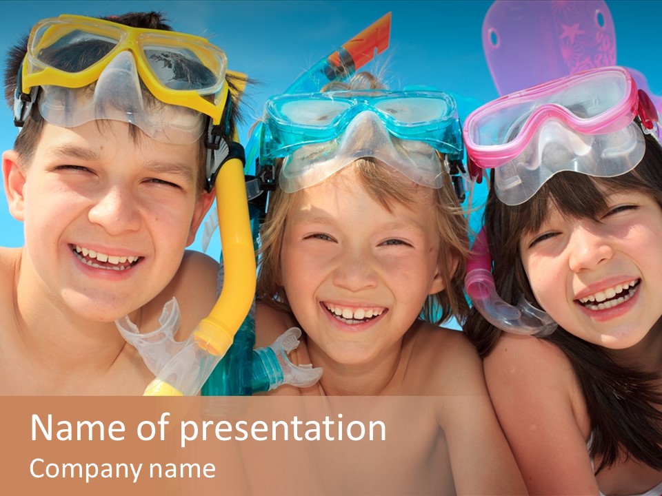 Beach Boy Colorful PowerPoint Template