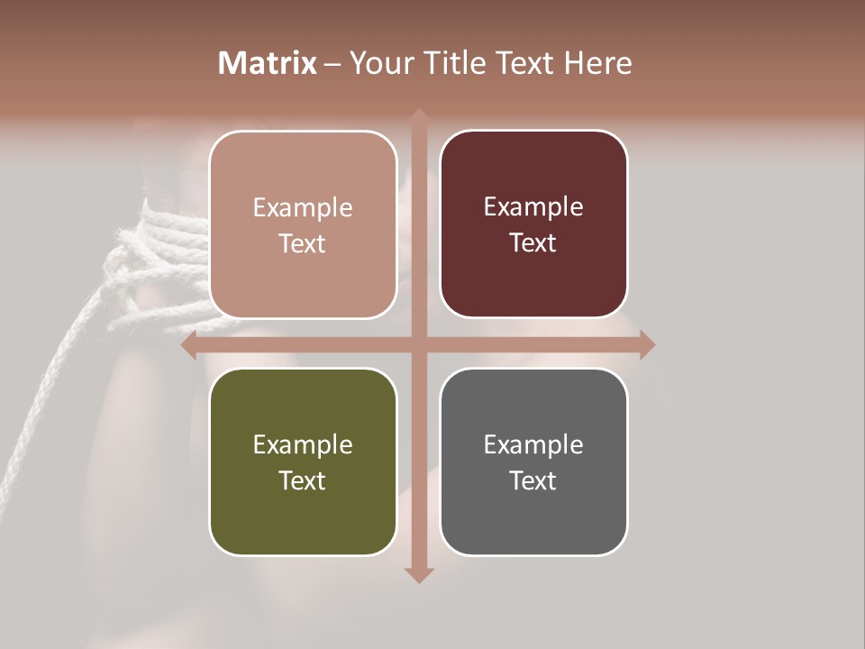 Sexual Pressure Black PowerPoint Template