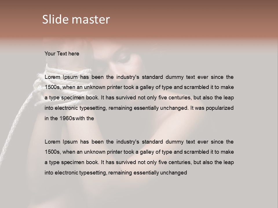 Sexual Pressure Black PowerPoint Template