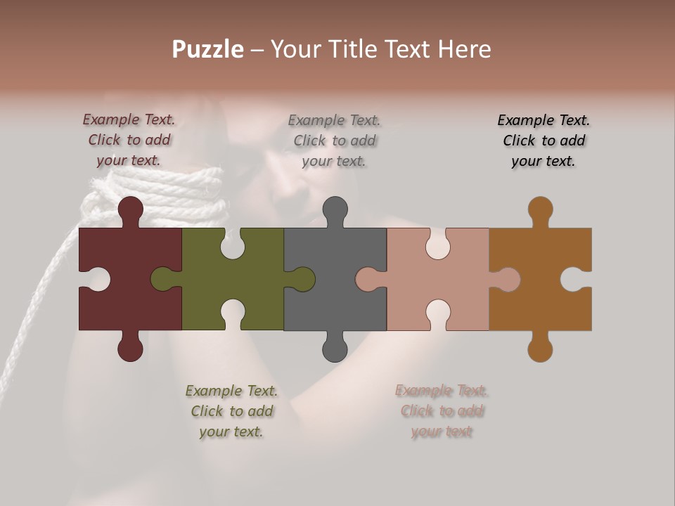 Sexual Pressure Black PowerPoint Template