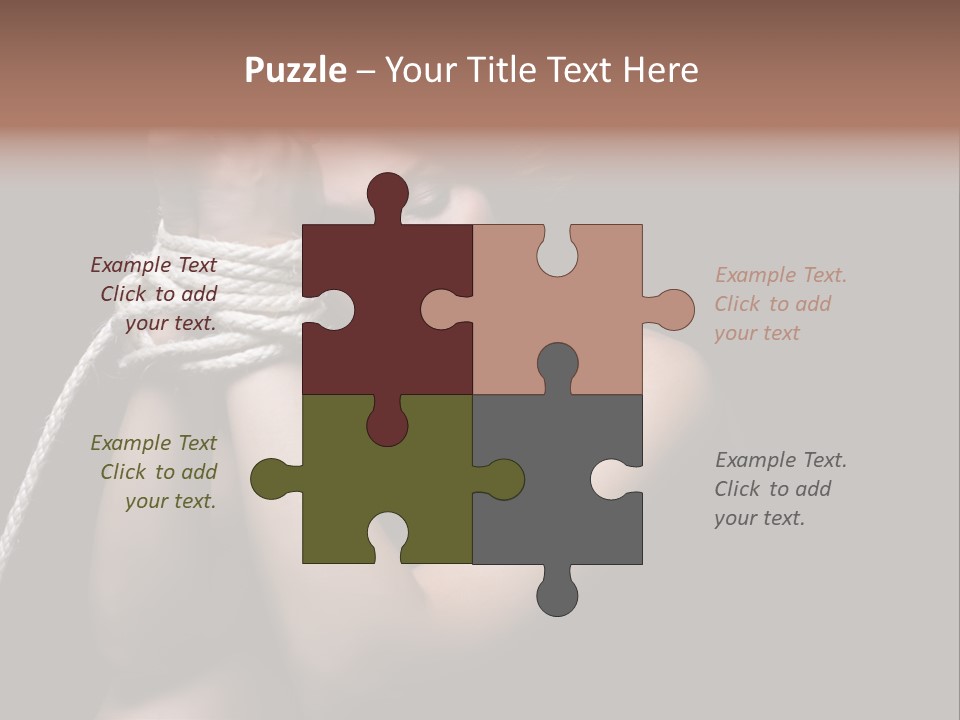 Sexual Pressure Black PowerPoint Template