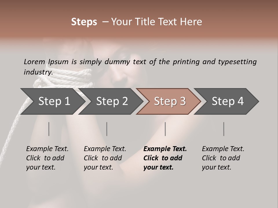 Sexual Pressure Black PowerPoint Template