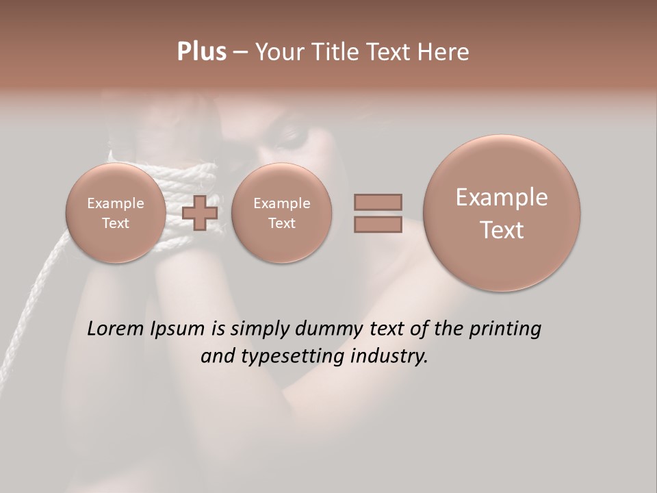 Sexual Pressure Black PowerPoint Template