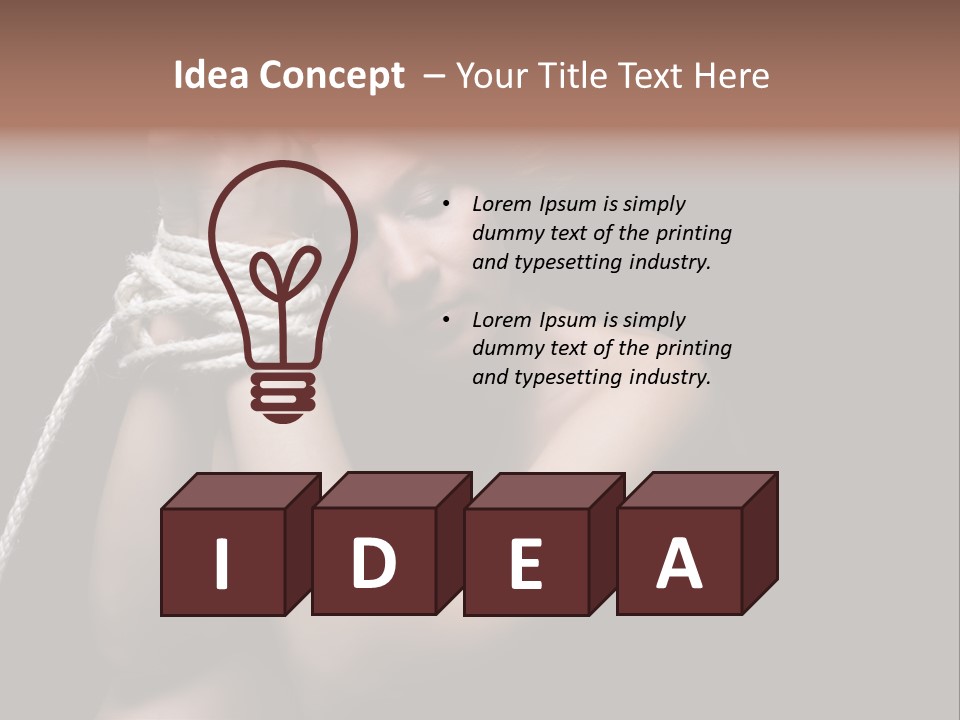 Sexual Pressure Black PowerPoint Template