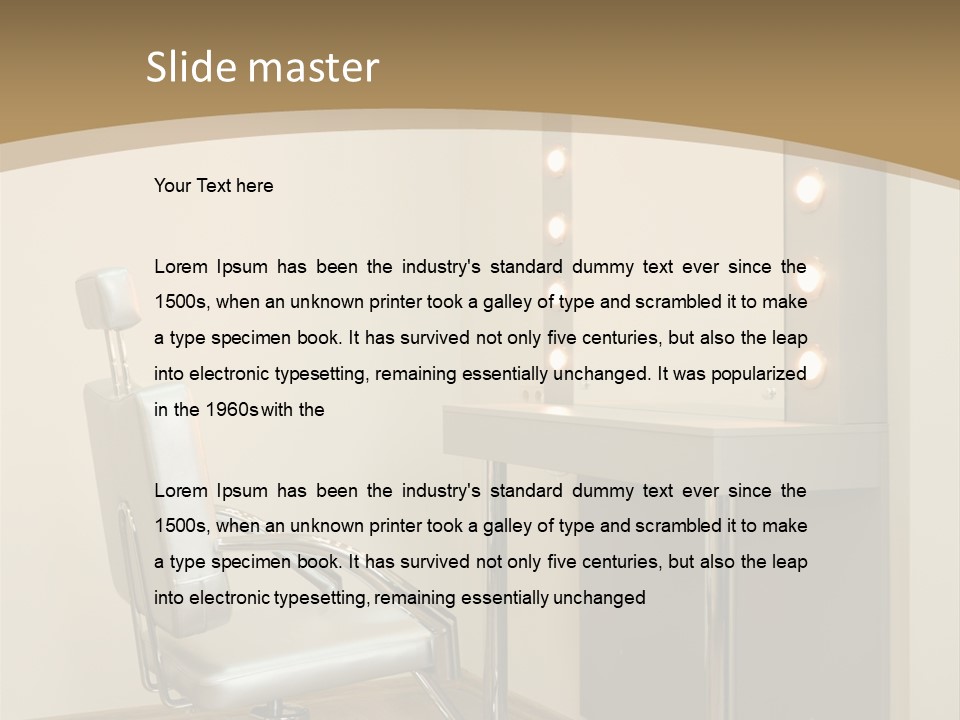 Hair Comfortable Health PowerPoint Template