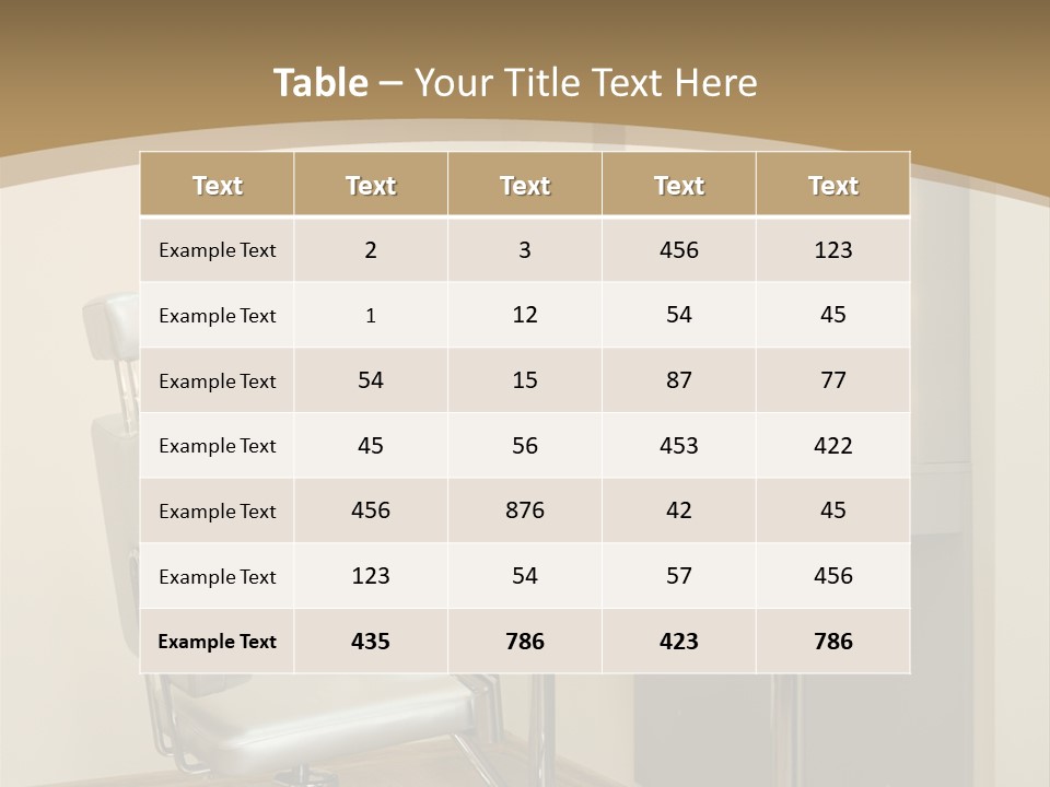 Hair Comfortable Health PowerPoint Template