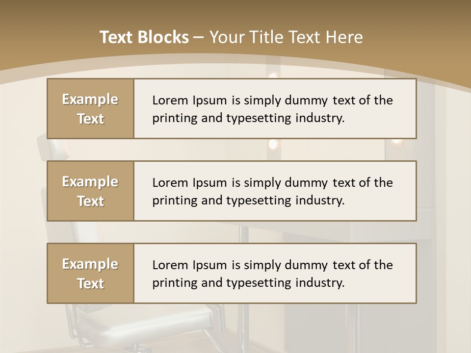 Hair Comfortable Health PowerPoint Template
