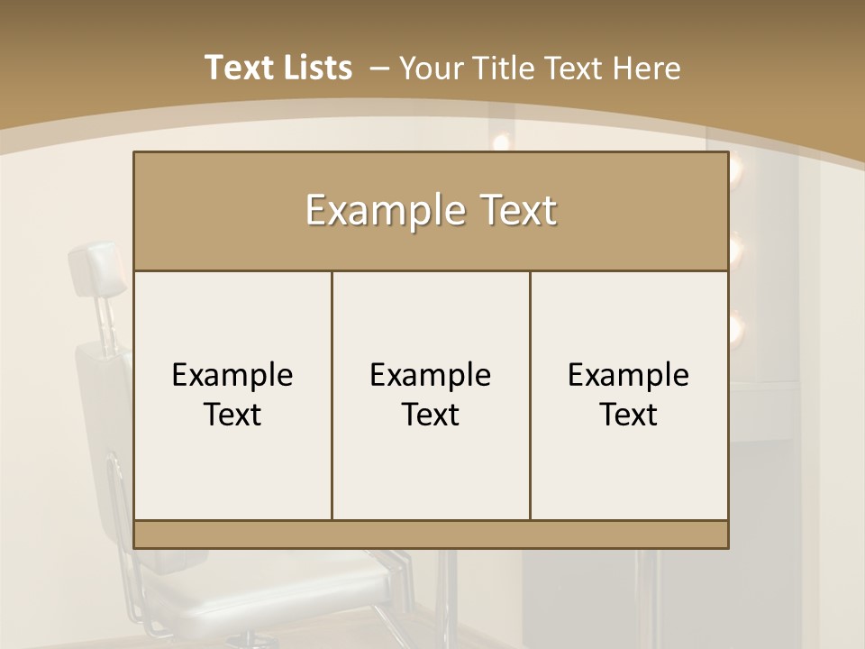 Hair Comfortable Health PowerPoint Template