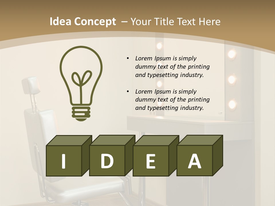 Hair Comfortable Health PowerPoint Template