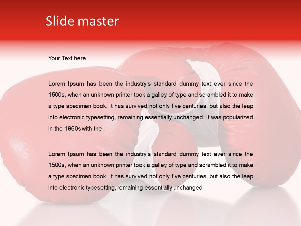 Boxing Gloves PowerPoint Template