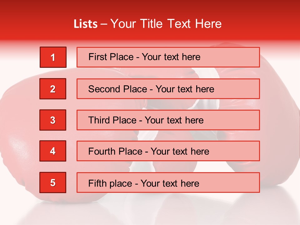 Boxing Gloves PowerPoint Template