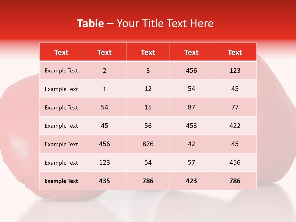 Boxing Gloves PowerPoint Template