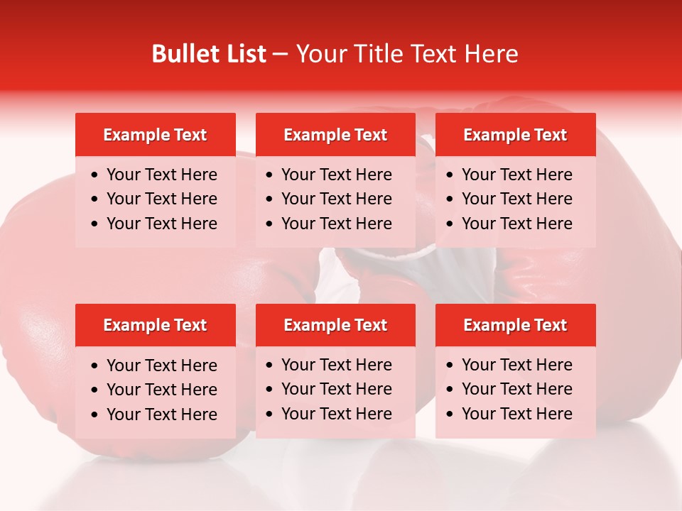 Boxing Gloves PowerPoint Template