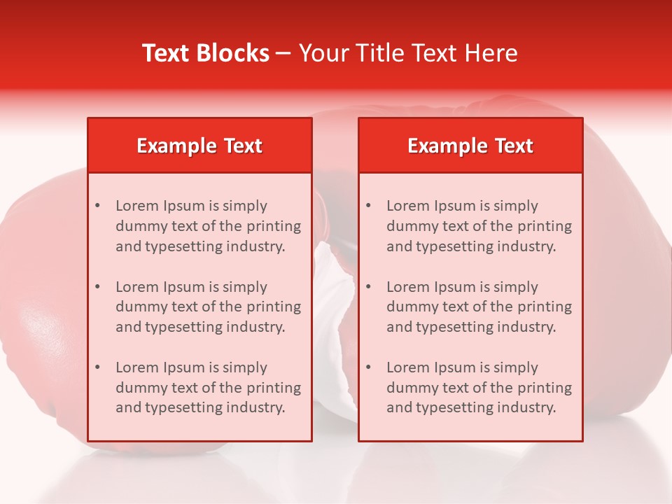 Boxing Gloves PowerPoint Template