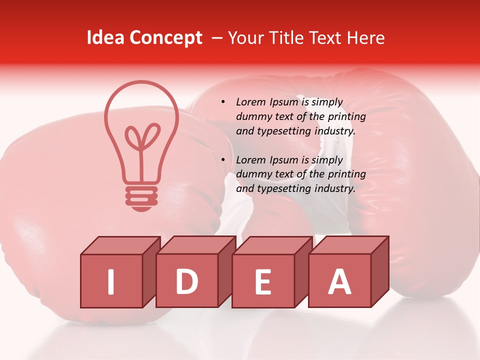 Boxing Gloves PowerPoint Template