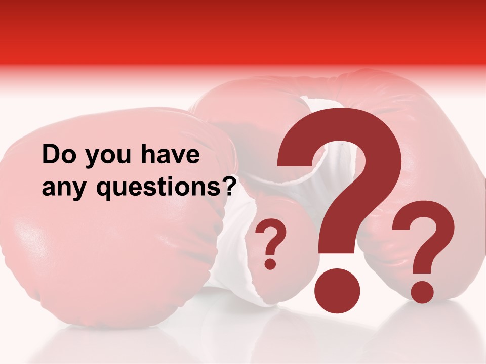 Boxing Gloves PowerPoint Template