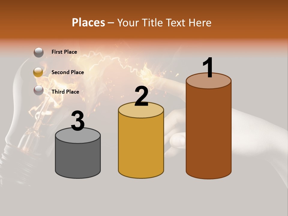 Red Success Flame PowerPoint Template