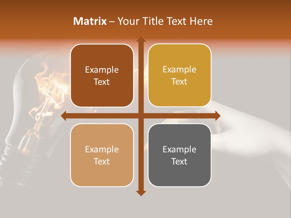 Red Success Flame PowerPoint Template