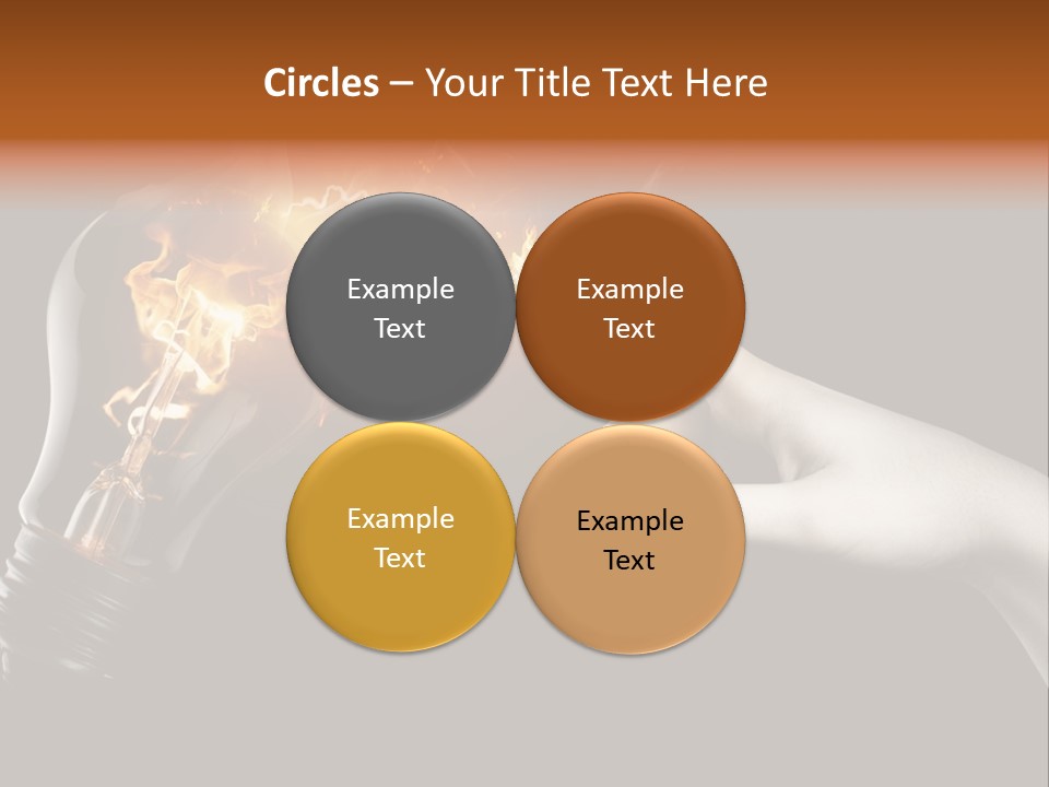 Red Success Flame PowerPoint Template