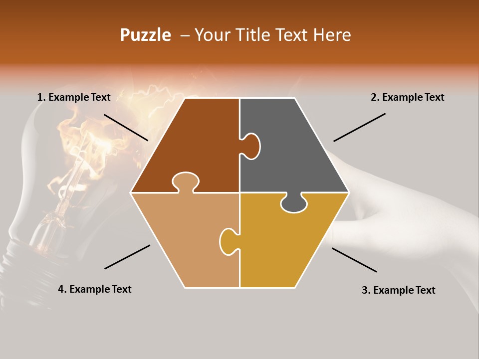 Red Success Flame PowerPoint Template