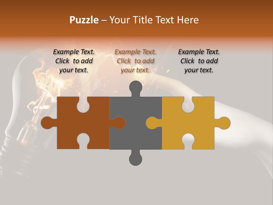 Red Success Flame PowerPoint Template