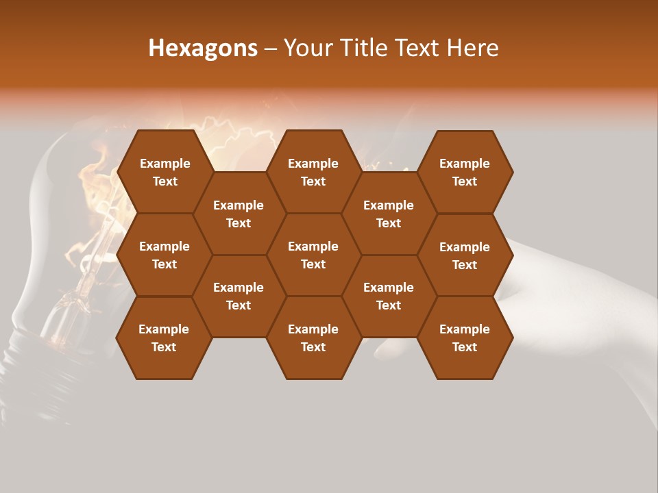 Red Success Flame PowerPoint Template