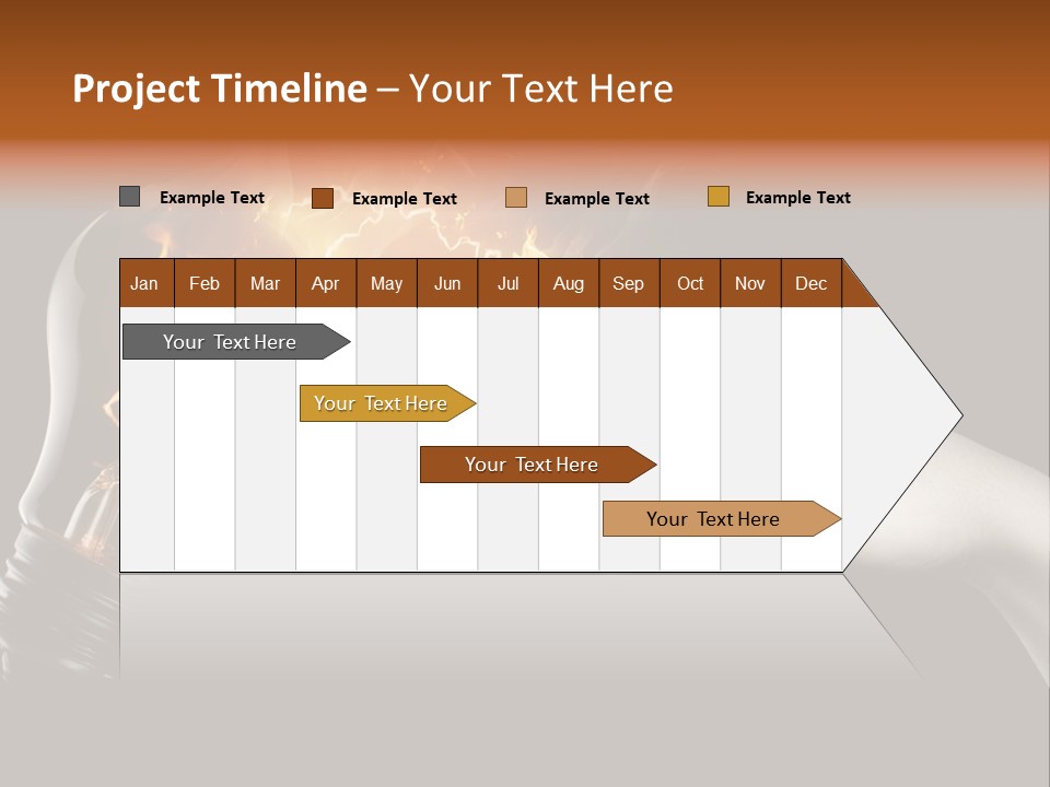 Red Success Flame PowerPoint Template