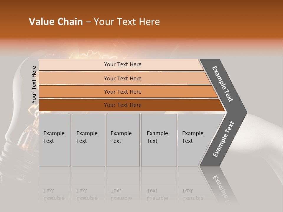 Red Success Flame PowerPoint Template