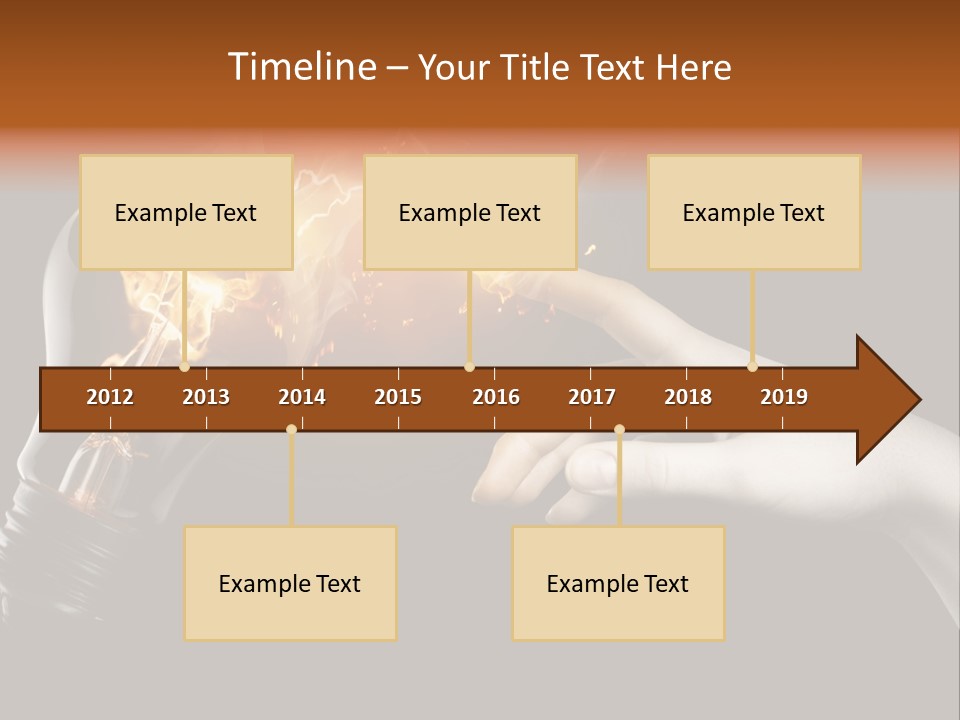 Red Success Flame PowerPoint Template