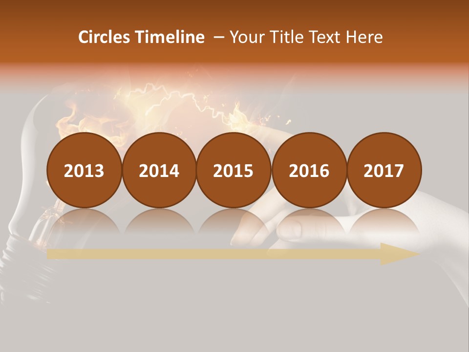 Red Success Flame PowerPoint Template