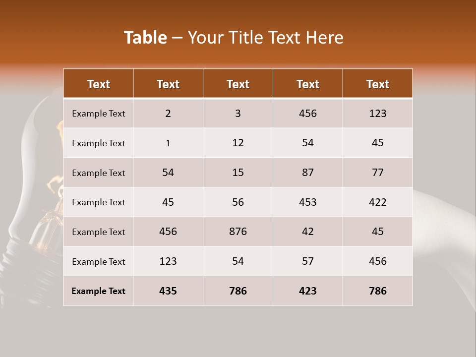 Red Success Flame PowerPoint Template