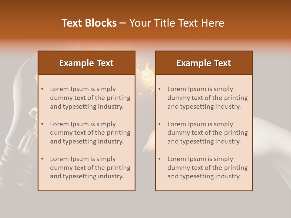 Red Success Flame PowerPoint Template