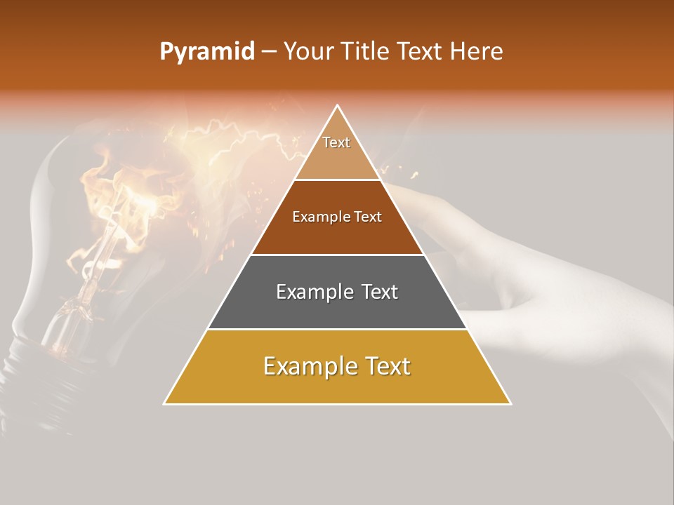 Red Success Flame PowerPoint Template