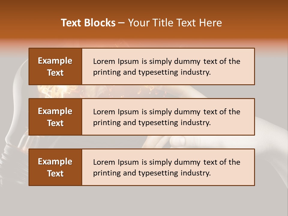 Red Success Flame PowerPoint Template